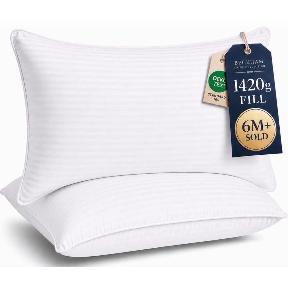 Beckham Hotel Collection Bed Pillows King Size Set of 2